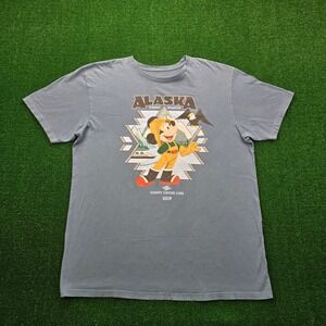 Disney Cruise Line 2019 Alaska Wonder Tshirt Mens XL Blue Mickey Mouse Sailing